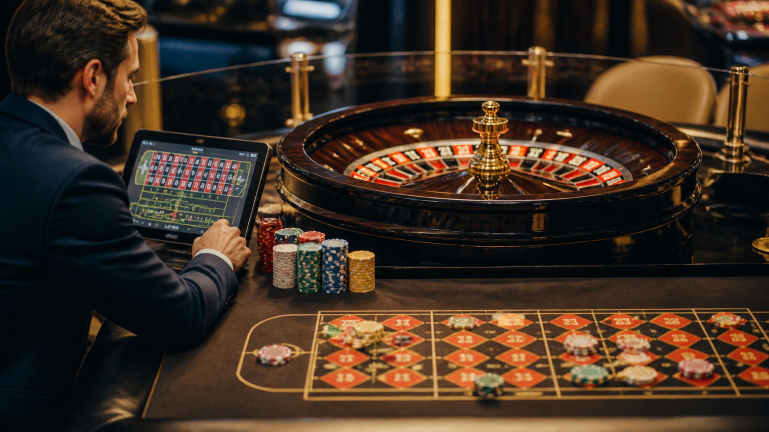 Betting Sites: What Players Should Know Before They Join Casino scene with betting screen, chips, and roulette table