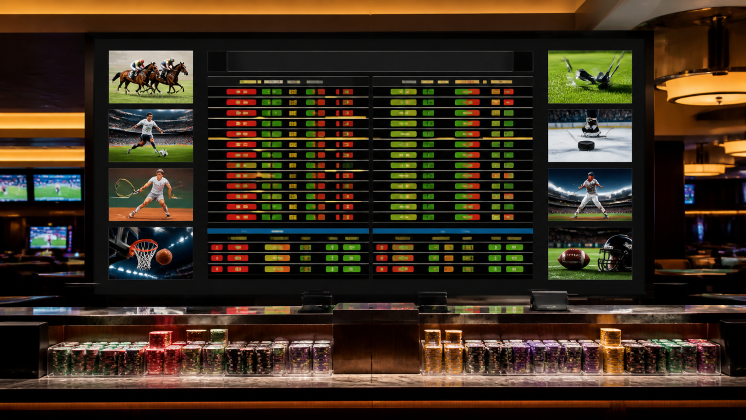 How to Evaluate Betting Sites for a Better Experience Casino betting board with chips and a sportsbook-style display