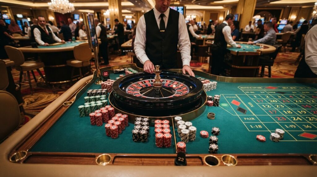 เว็บไซต์คาสิโนออนไลน์: เปรียบเทียบเกม Slots เกมโต๊ะ และคาสิโนสด โต๊ะรูเล็ตและชิปคาสิโนหรูหราสำหรับบริการคาสิโนออนไลน์